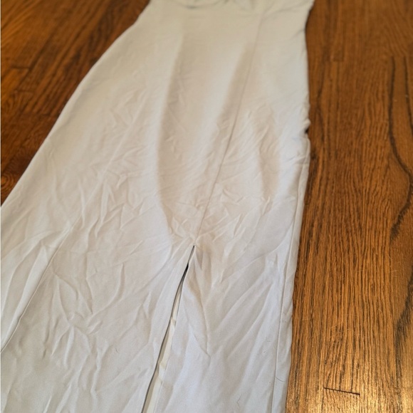 BHLDN Blue Storm Cloud Wedding Guest Sleeveless Dress with Slit Size 2 - Picture 3 of 10